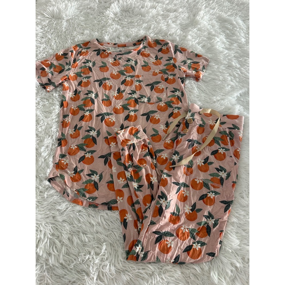 Lates by Kate Modal blend peaches & blossoms Pajama Joggers & Tee Set XS